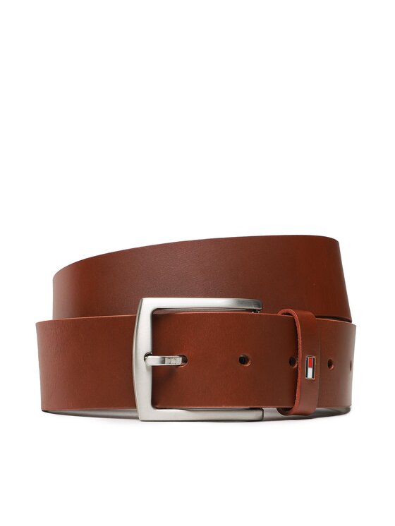 Tommy Hilfiger Moški Pas New Denton Belt 4.0 E367863162 Rjava