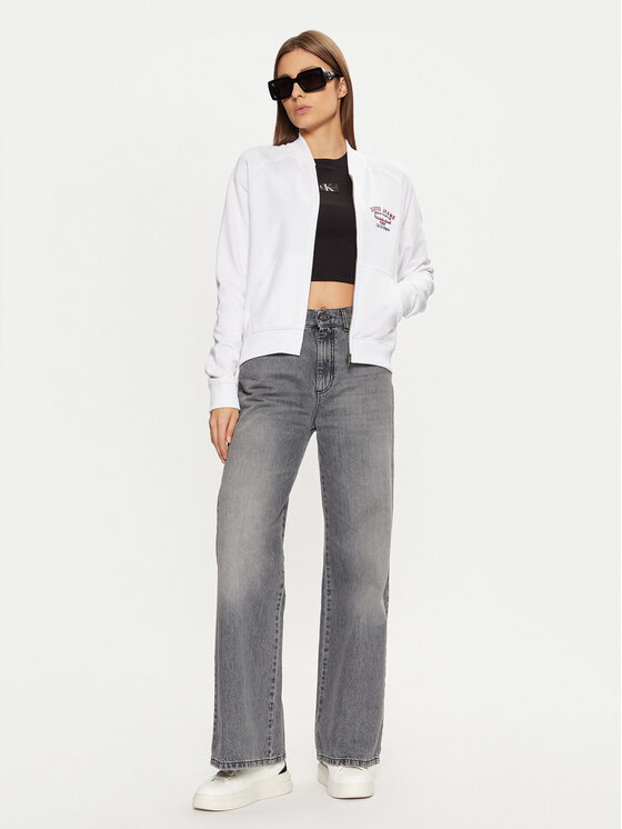 Guess Jeans Guess Jeans Μπλούζα W5RQ22 K68I4 Λευκό Regular Fit