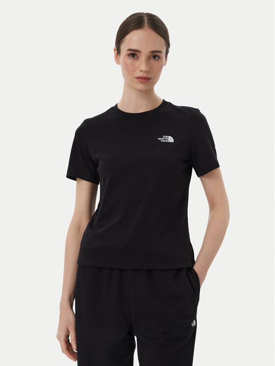The North Face T-shirt Evolution Simple Dome Slm NF0A8FX7 Crna Regular Fit