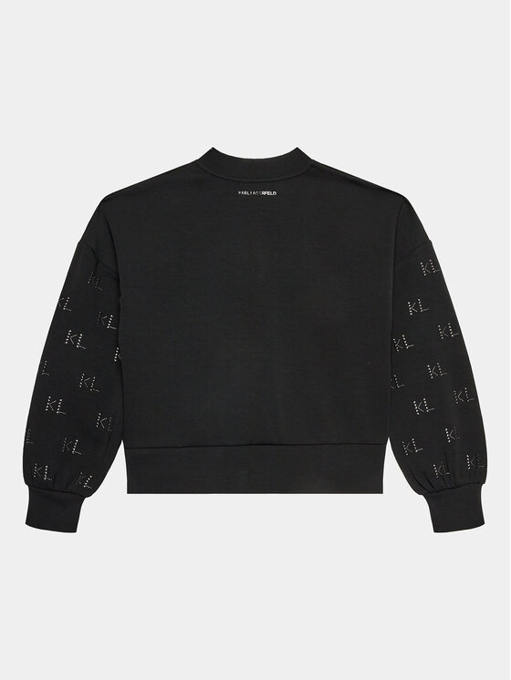 Karl Lagerfeld Kids Karl Lagerfeld Kids Μπλούζα Z15459 S Μαύρο Regular Fit