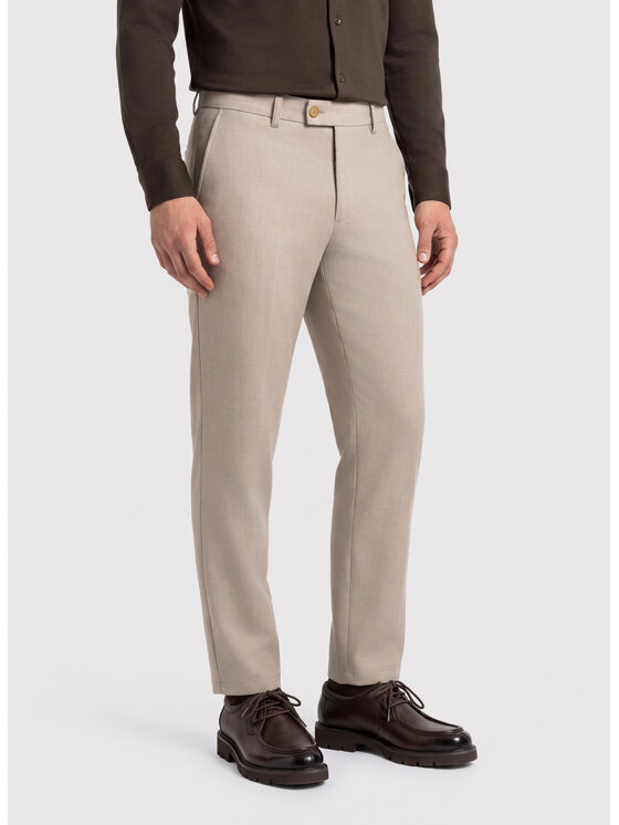 Pako Lorente Pako Lorente Chinosy P26WF-WX-005 Beżowy Regular Fit