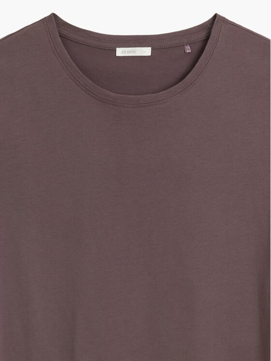 Atlantic Atlantic Piżama Nightlines Peach Effect Brązowy Regular Fit
