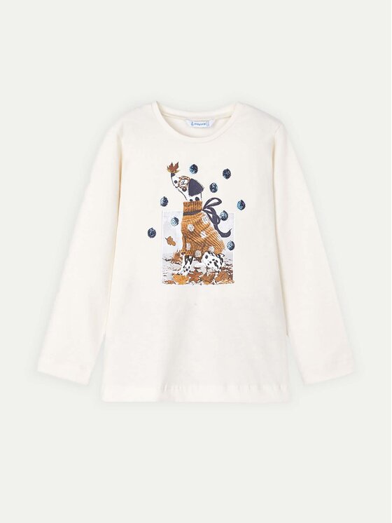 Mayoral Mayoral Komplet bluza in legice 4713 Bež Regular Fit