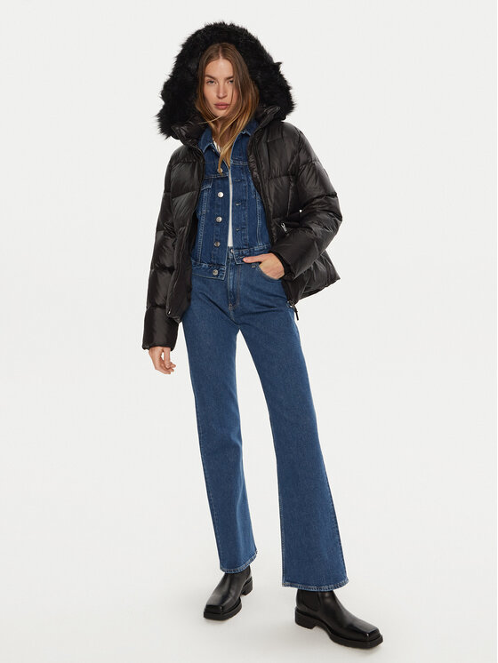 Calvin Klein Calvin Klein Пухено яке K20K207733 Черен Regular Fit