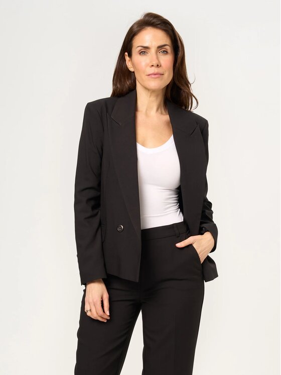 Willsoor Willsoor Marynarka 68257 Czarny Regular Fit