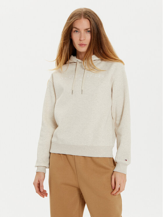 Tommy Hilfiger Tommy Hilfiger Bluză Modern WW0WW43598 Bej Regular Fit
