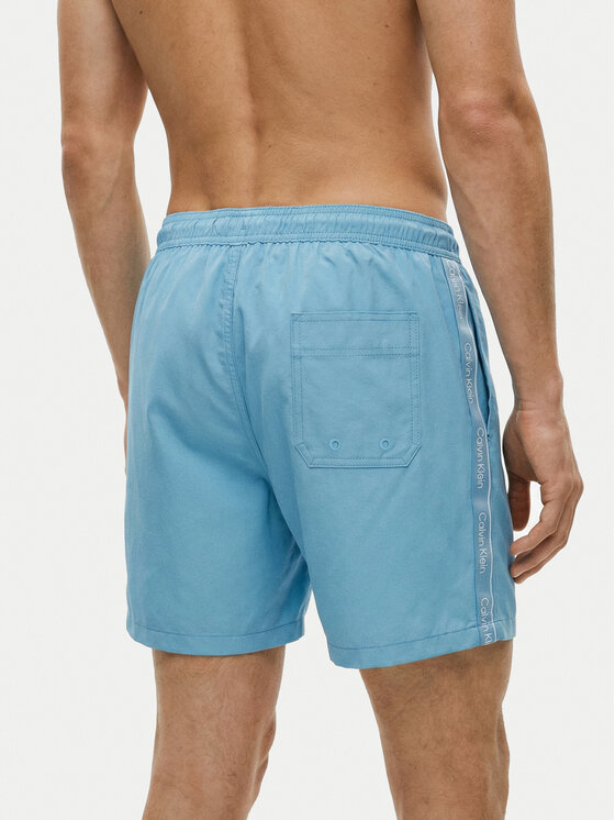 Calvin Klein Swimwear Calvin Klein Swimwear Szorty kąpielowe LV00N61002 Błękitny Regular Fit