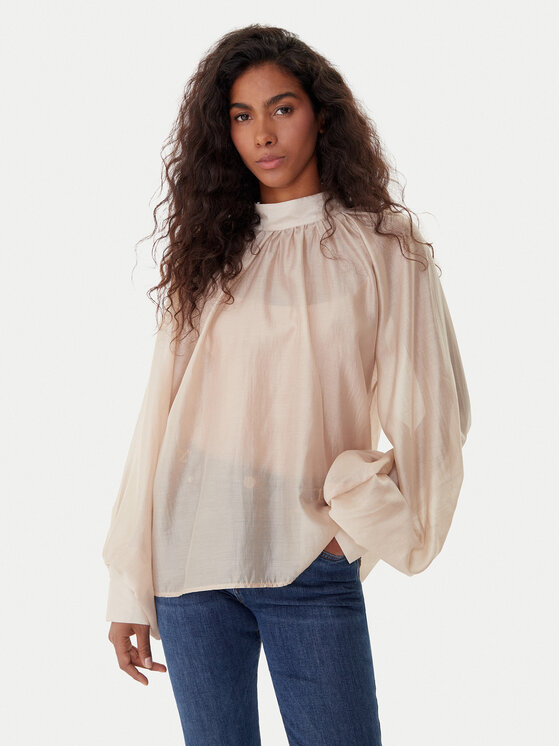 ViCOLO Bluză TF0314 Bej Regular Fit