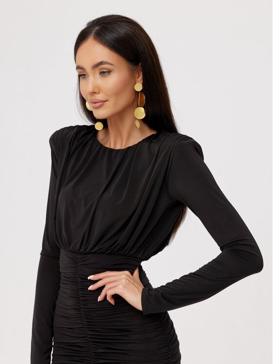 Roco Fashion Roco Fashion Sukienka wieczorowa Nerissa Czarny Slim Fit