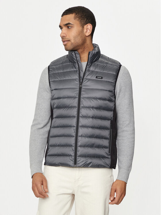 Calvin Klein Calvin Klein Елек Recycled Side Logo K10K108292 Сив Regular Fit