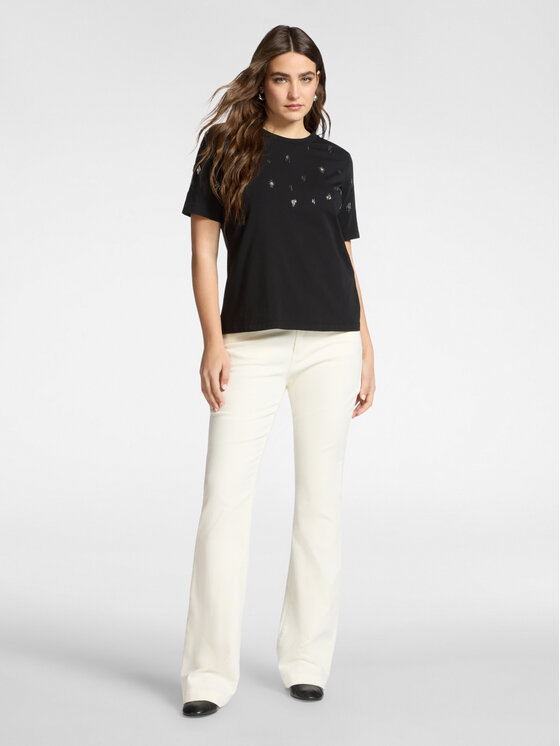 Elena Mirò Elena Mirò T-Shirt G346Z000558N033 Czarny Regular Fit