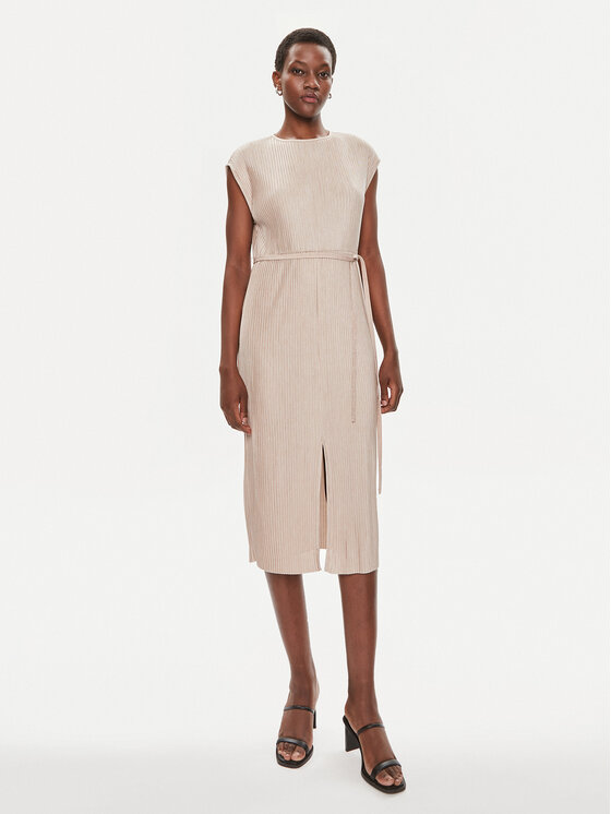 BOSS BOSS Coctailkleid Emaura 50521881 Beige Regular Fit