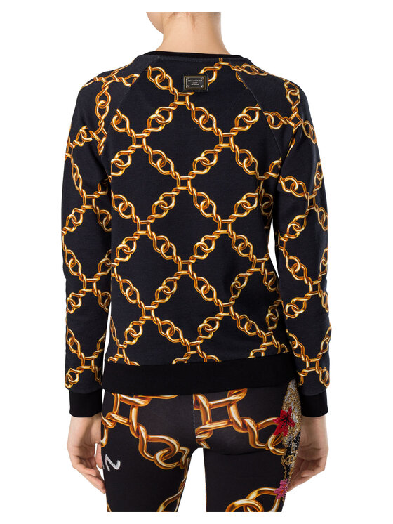 PHILIPP PLEIN PHILIPP PLEIN Bluza 30848 Czarny Regular Fit