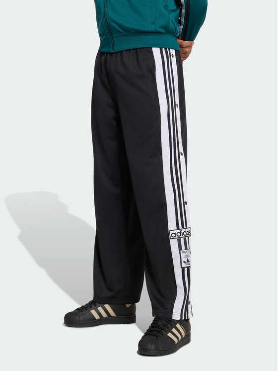 adidas adidas Spodnie materiałowe 168080 Czarny Loose Fit