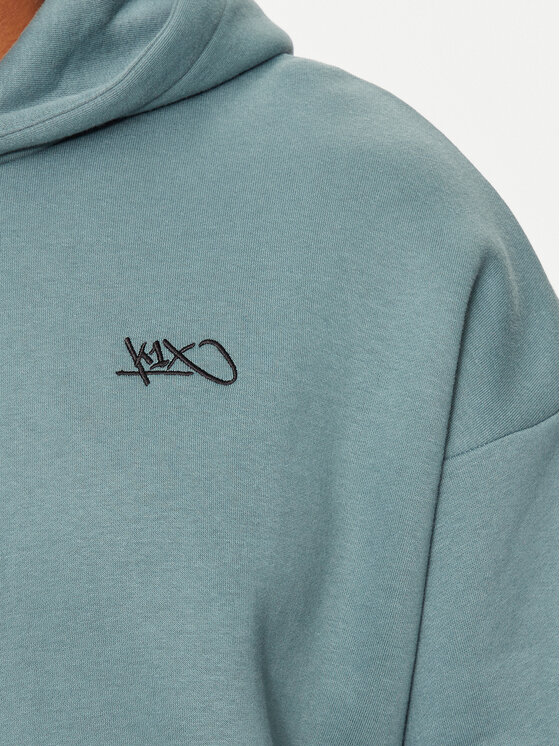 K1X K1X Majica dugih rukava Logo 60210135 Zelena Relaxed Fit