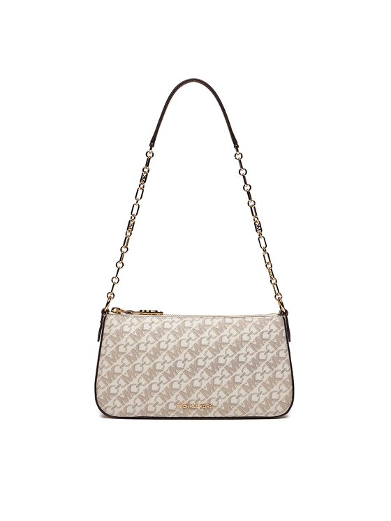 MICHAEL Michael Kors Ročna Torba Chain Pouchette 32H3G8EW6B Écru