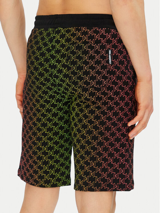 KARL LAGERFELD KARL LAGERFELD Szorty sportowe 705401 552917 Czarny Regular Fit