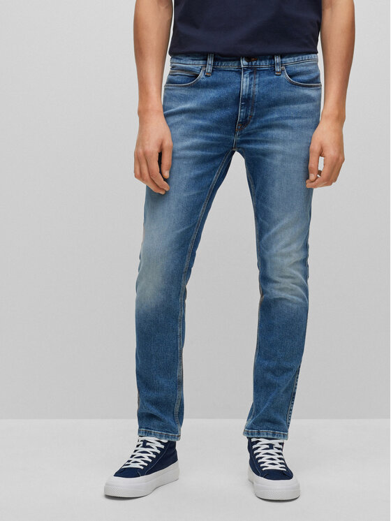 Hugo Jeans hlače 50489838 Modra Extra Slim Fit