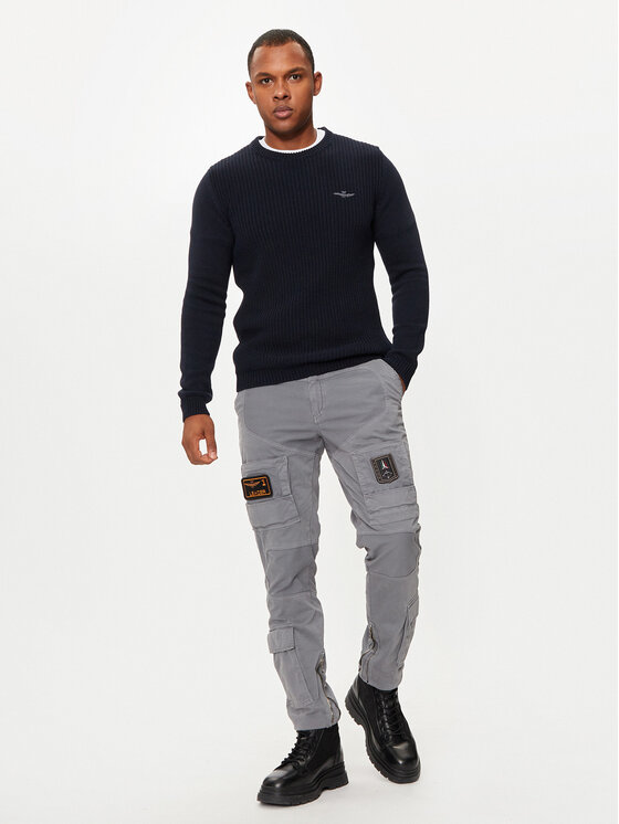 Aeronautica Militare Aeronautica Militare Megztinis 242MA1453L409 Tamsiai mėlyna Regular Fit