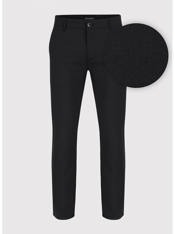 Pako Lorente Pako Lorente Spodnie materiałowe P23SF-WX-003 Czarny Slim Fit