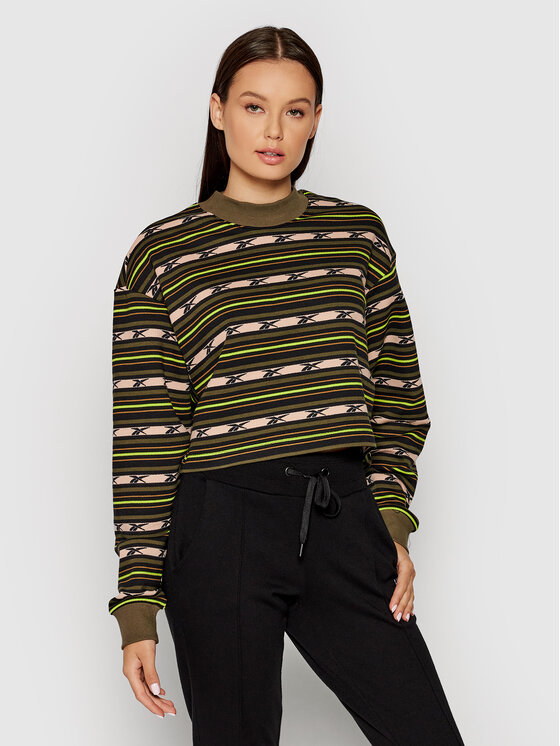 Felpa top reebok strisce