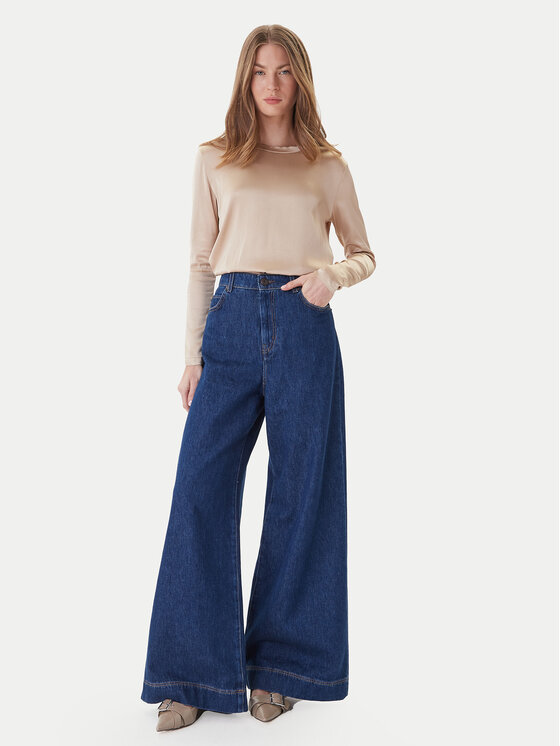 ViCOLO ViCOLO Blúzka TF0244 Béžová Regular Fit