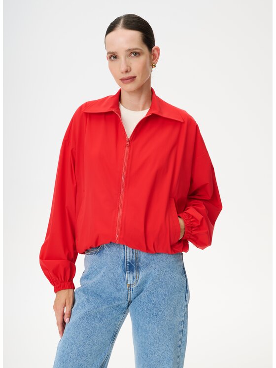 LEBRAND LEBRAND Kurtka bomber Hailey Czerwony Oversize