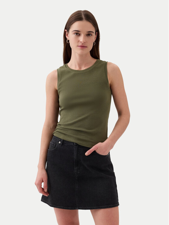 Gap Gap Marškinėliai 540735-11 Žalia Slim Fit