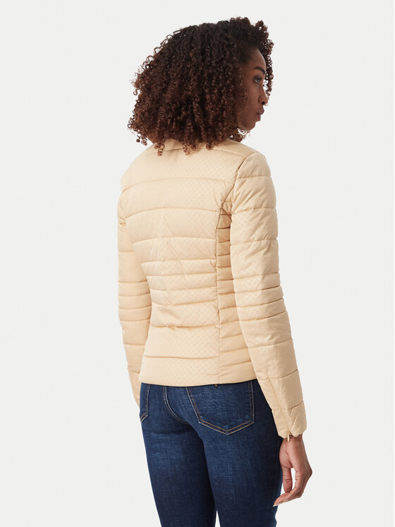 Guess Guess Μπουφάν μεταβατικό W6YL16 W2891 Μπεζ Slim Fit