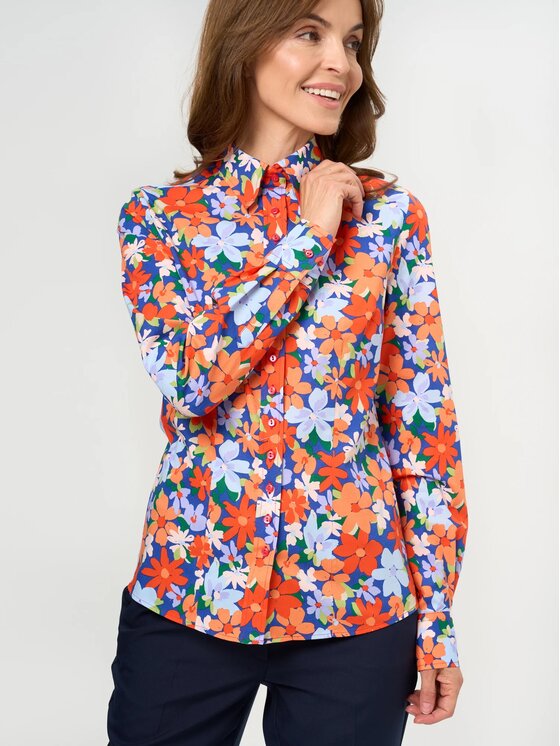 Willsoor Willsoor Koszula 61466 Granatowy Slim Fit