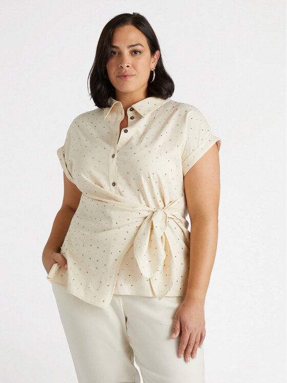 Fiorella Rubino Fiorella Rubino Camicia 5021T001240N002 Beige Regular Fit