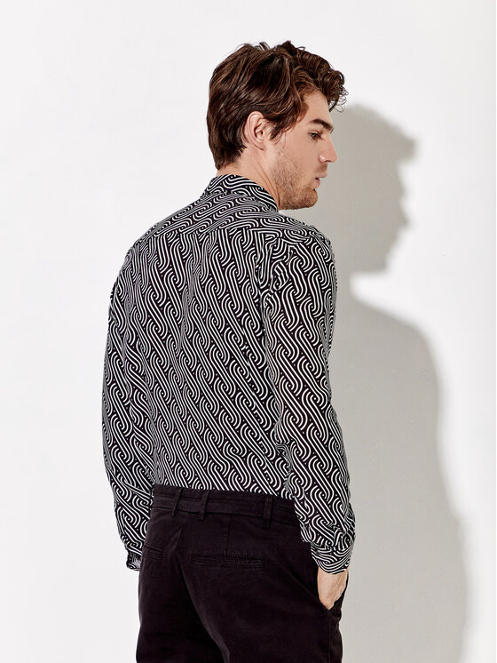 Rage Age Rage Age Сорочка Deacon Чорний Regular Fit