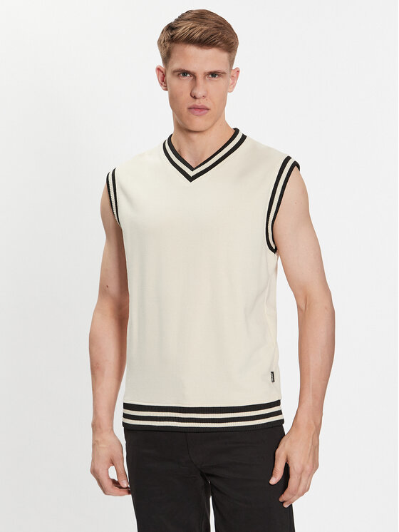 Blend Pulover 20715048 Écru Regular Fit