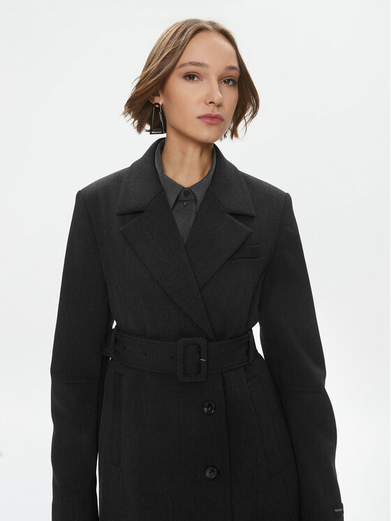 Herskind Herskind Wollmantel Ezara 4903956 Grau Regular Fit