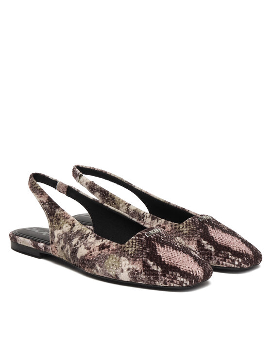 DKNY DKNY Baleriny Darrow Logo K1665915 Beżowy