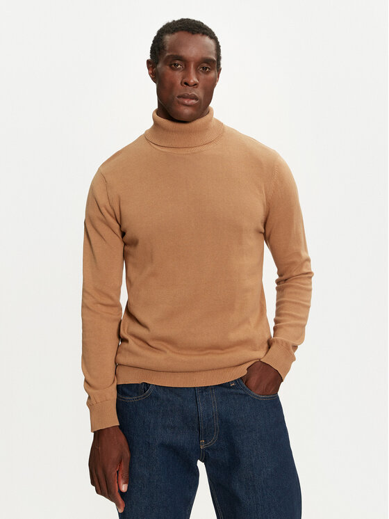 Brave Soul Brave Soul Rollkragenpullover MK-230HUME06 Braun Regular Fit