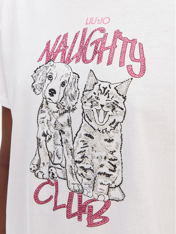 Liu Jo Liu Jo Majica WA6132 JS923 Bela Regular Fit