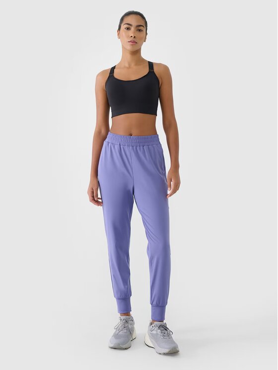 4F 4F Pantaloni da donna 4FRSS25TFTRF0789-32S Blu Regular Fit