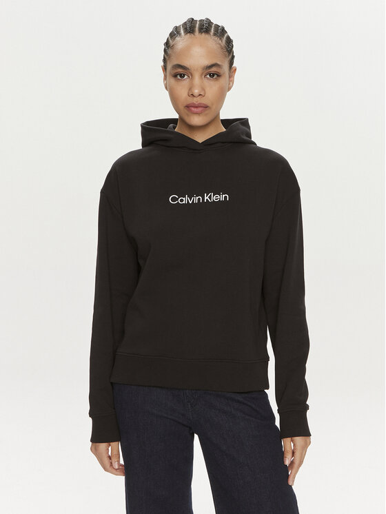 Calvin Klein Mikina Hero Logo K20K205449 Čierna Regular Fit