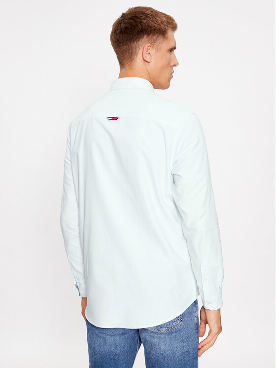 Tommy Jeans Tommy Jeans Srajca Classic Oxford DM0DM15408 Zelena Classic Fit