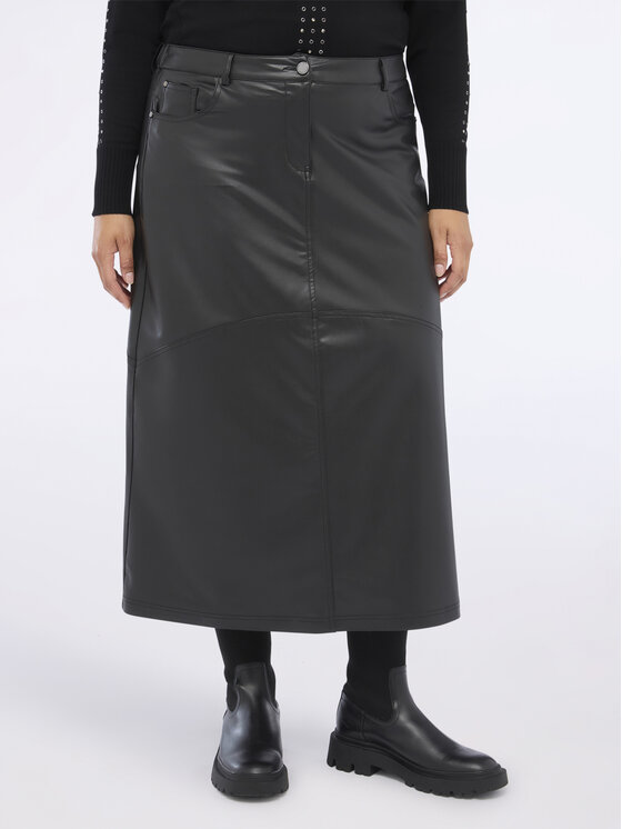 Fiorella Rubino Fiorella Rubino Gonna midi 1307L000501N033 Nero Regular Fit