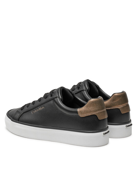 Calvin Klein Calvin Klein Sneakers Vulc Lace Up Saff Fox W/Met Bt HW0HW02104 Schwarz