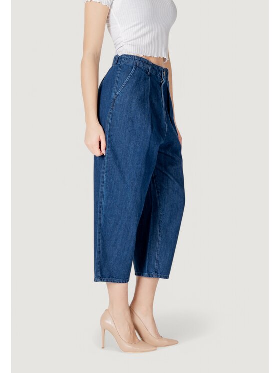 ONLY ONLY Jeansy Onllerin Hw Balloon Db Dnm Qyt Niebieski Balloon Fit