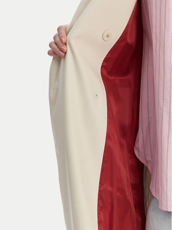 Tommy Hilfiger Tommy Hilfiger Тренч WW0WW50627 Екрю Oversize