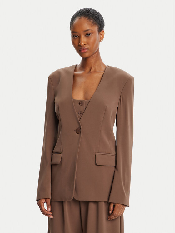 BARDOT Marynarka Ellera Fitted 59970JB2 Brązowy Regular Fit