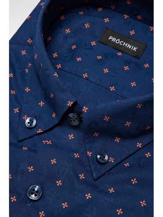 Próchnik Próchnik Koszula PM44 KO073224000041 Granatowy Slim Fit