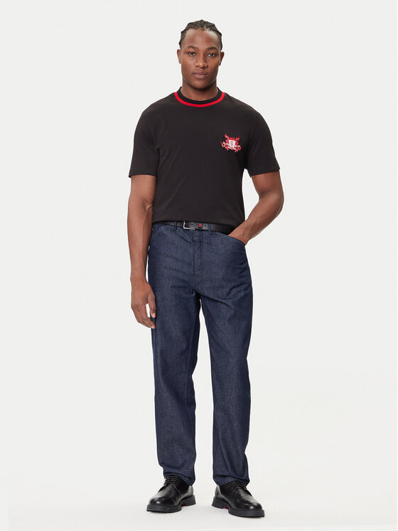 HUGO HUGO Džínsy 50542905 Tmavomodrá Relaxed Fit