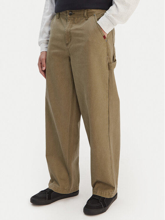 Quiksilver Quiksilver Farmer Mercury Straight Out EQYNP03325 Bézs Wide Leg
