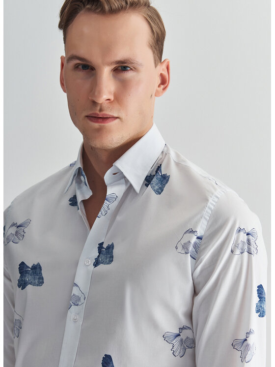 Pako Lorente Pako Lorente Koszula P22SF-1X-003 Biały Slim Fit