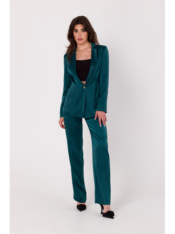Makover Makover Giacca da abito K173 Verde Modern Fit